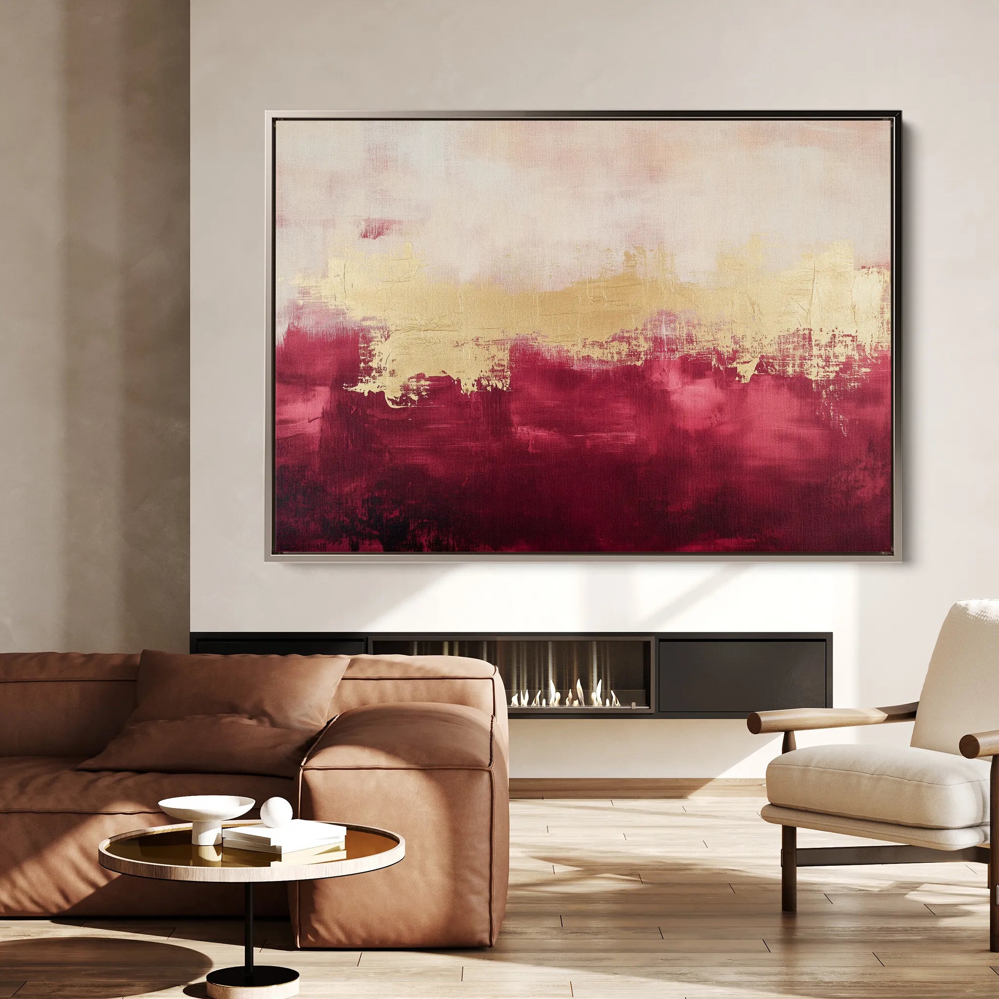 Abstract 409 Canvas Art 18" x 24" / 45 x 60 cm / Black