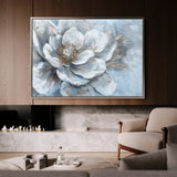 Floral 409 Canvas Art 18" x 24" / 45 x 60 cm / Black