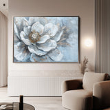 Floral 409 Canvas Art 18" x 24" / 45 x 60 cm / Black
