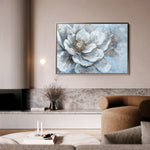 Floral 409 Canvas Art 18" x 24" / 45 x 60 cm / Black