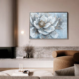 Floral 409 Canvas Art 18" x 24" / 45 x 60 cm / Black
