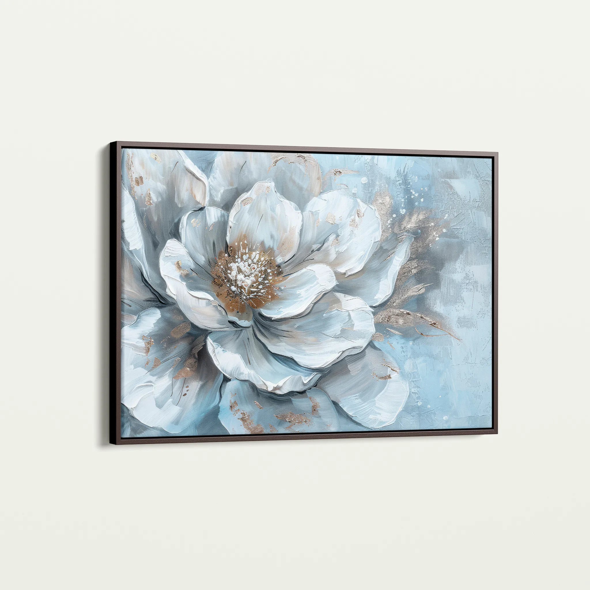 Floral 409 Canvas Art 18" x 24" / 45 x 60 cm / Black