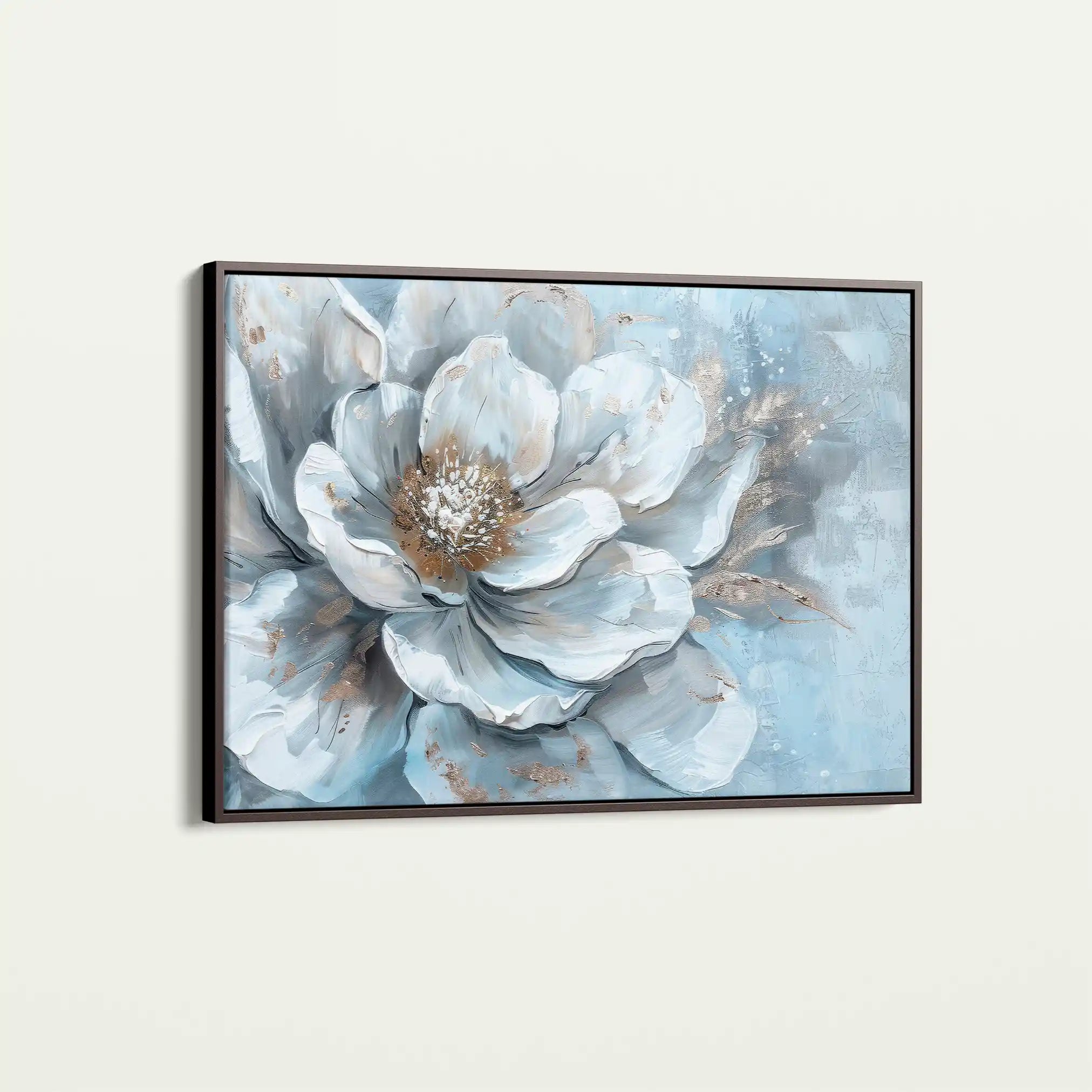 Floral 409 Canvas Art 60 x 40 cm / Black