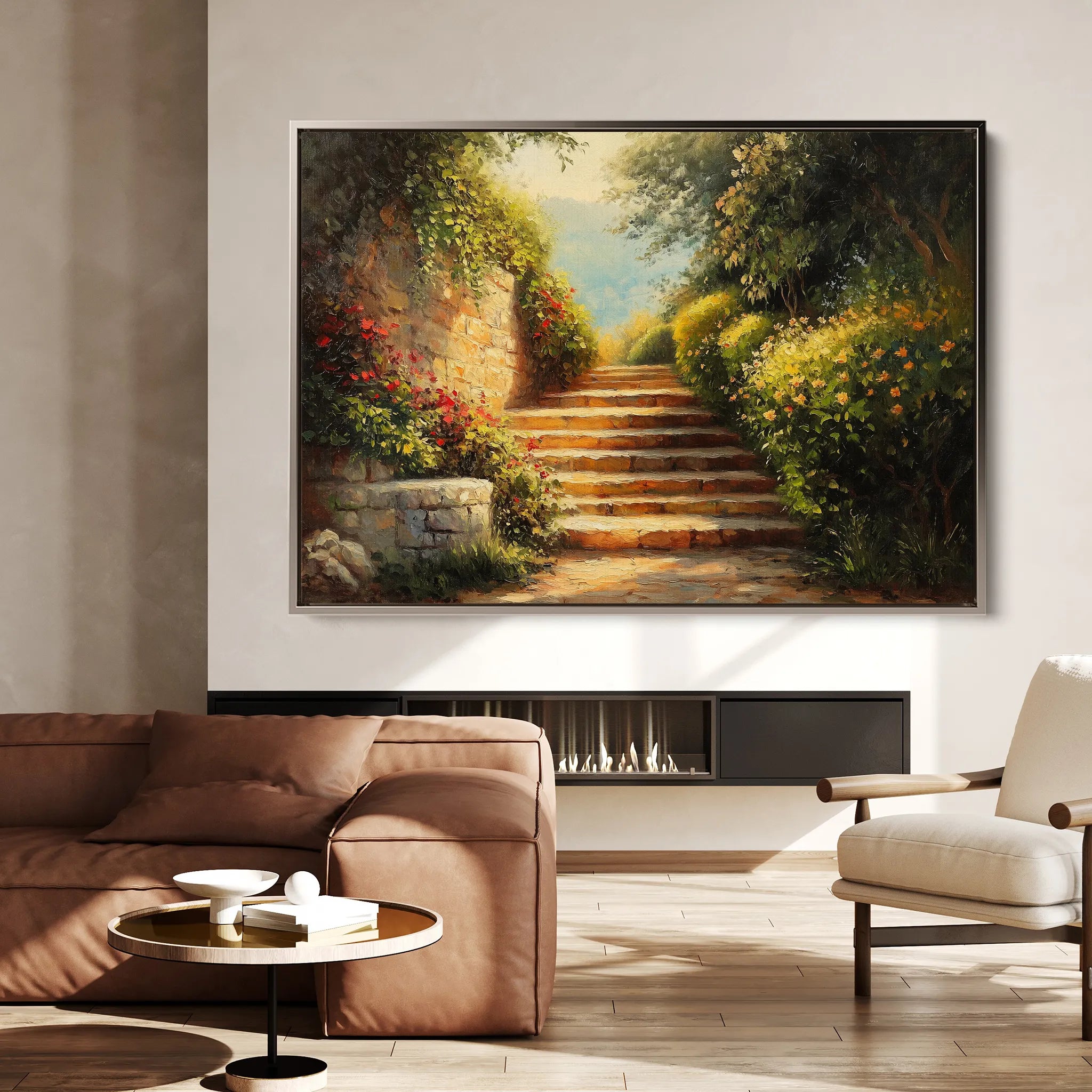 Landscape 409 Canvas Art 18" x 24" / 45 x 60 cm / Black