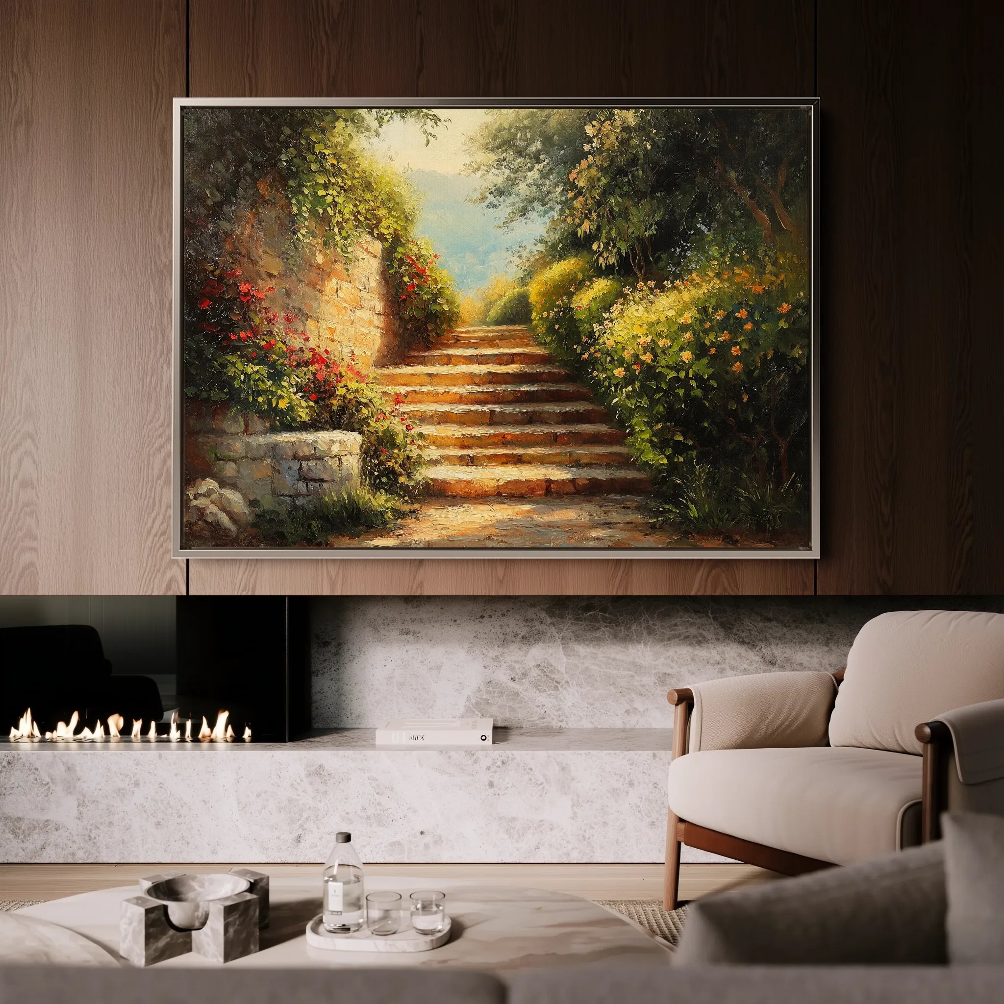 Landscape 409 Canvas Art 18" x 24" / 45 x 60 cm / Black