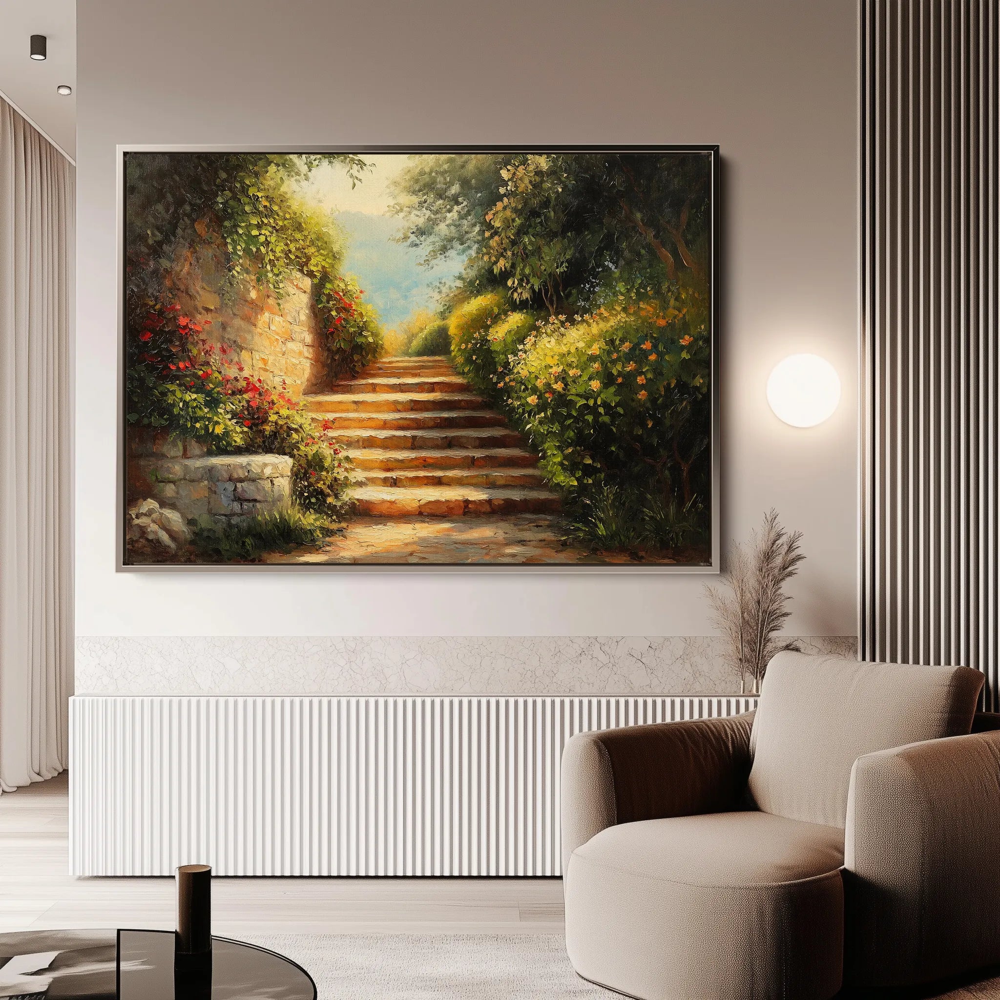 Landscape 409 Canvas Art 18" x 24" / 45 x 60 cm / Black