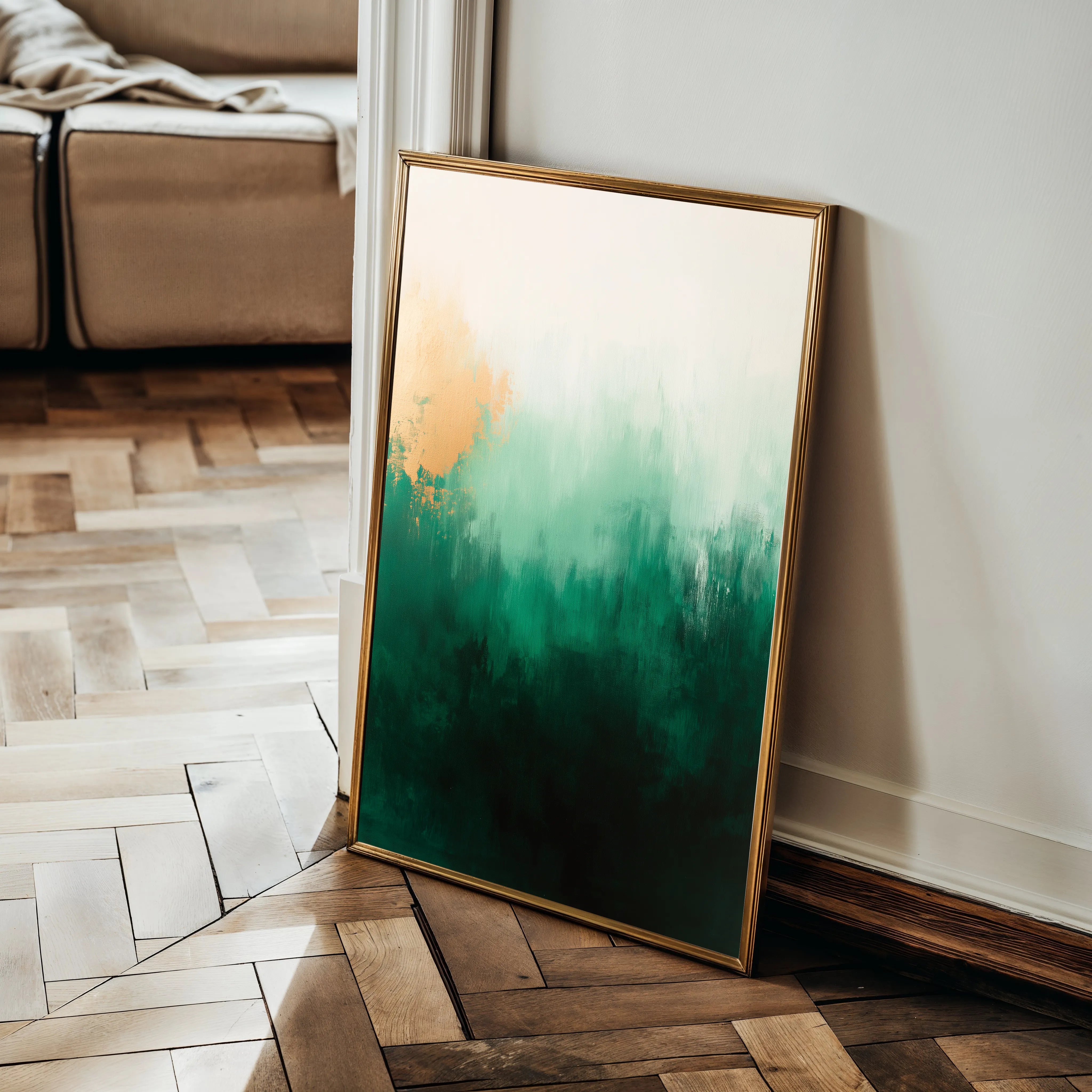 Abstract 410 Canvas Art 18" x 24" / 45 x 60 cm / Black