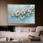 Floral 410 Canvas Art 18" x 24" / 45 x 60 cm / Black