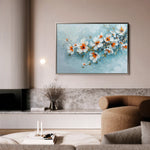 Floral 410 Canvas Art 18" x 24" / 45 x 60 cm / Black