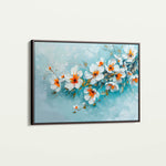 Floral 410 Canvas Art 18" x 24" / 45 x 60 cm / Black