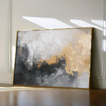Abstract 411 Canvas Art 18" x 24" / 45 x 60 cm / Black
