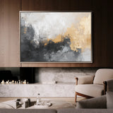 Abstract 411 Canvas Art 18" x 24" / 45 x 60 cm / Black