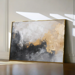 Abstract 411 Canvas Art 60 x 40 cm / Black