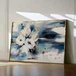 Floral 411 Canvas Art 18" x 24" / 45 x 60 cm / Black