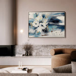 Floral 411 Canvas Art 18" x 24" / 45 x 60 cm / Black