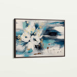 Floral 411 Canvas Art 18" x 24" / 45 x 60 cm / Black