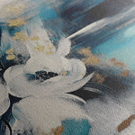 Floral 411 Canvas Art 18" x 24" / 45 x 60 cm / Black