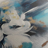 Floral 411 Canvas Art 18" x 24" / 45 x 60 cm / Black