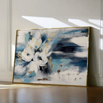 Floral 411 Canvas Art 60 x 40 cm / Black