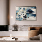 Floral 411 Canvas Art 60 x 40 cm / Black