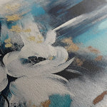 Floral 411 Canvas Art 60 x 40 cm / Black
