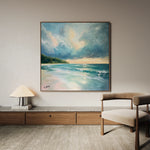 Landscape 411 Canvas Art 16" x 16" / 40 x 40 cm / Black