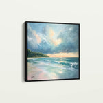 Landscape 411 Canvas Art 16" x 16" / 40 x 40 cm / Black