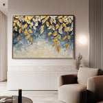 Floral 412 Canvas Art 18" x 24" / 45 x 60 cm / Black
