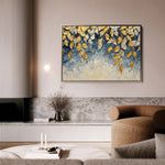 Floral 412 Canvas Art 18" x 24" / 45 x 60 cm / Black
