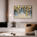 Floral 412 Canvas Art 18" x 24" / 45 x 60 cm / Black