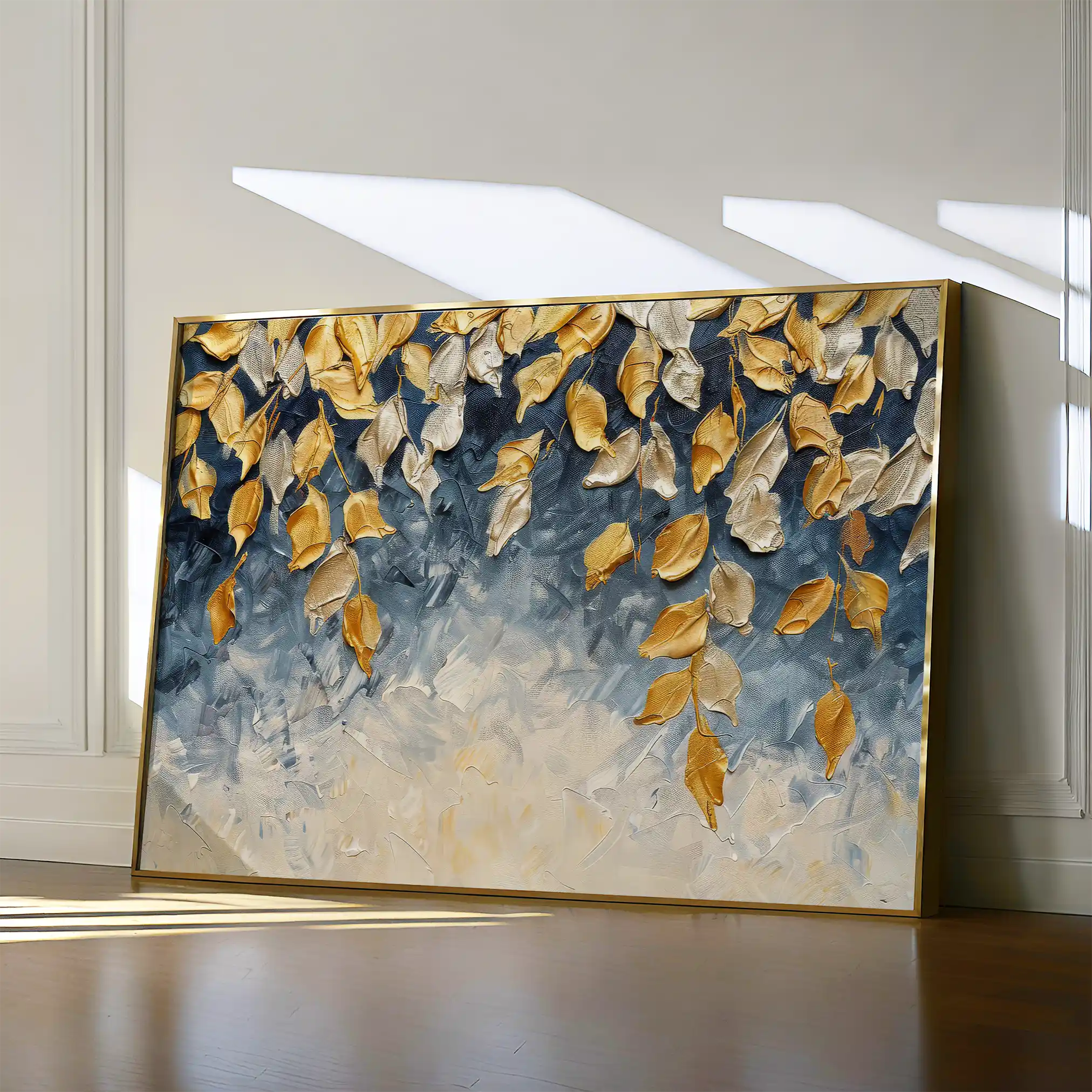 Floral 412 Canvas Art 60 x 40 cm / Black