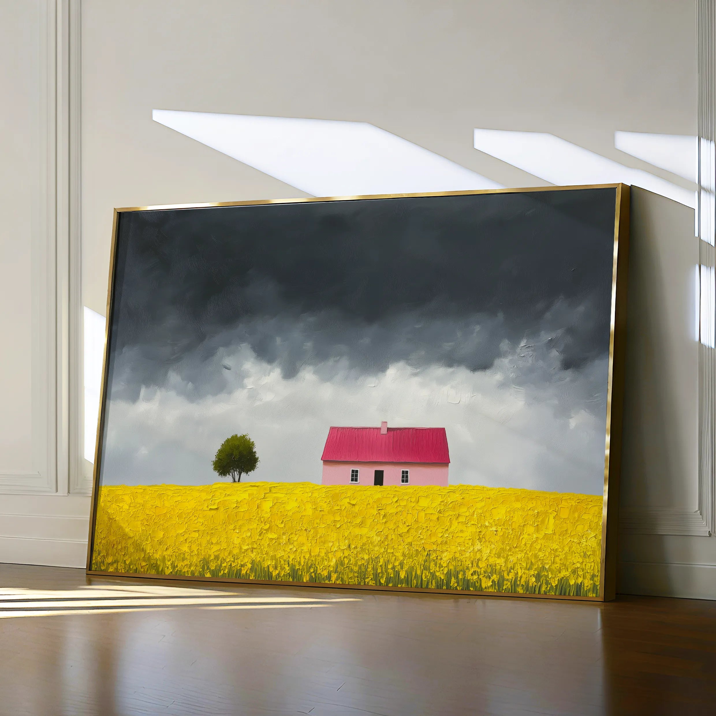 Landscape 412 Canvas Art 18" x 24" / 45 x 60 cm / Black