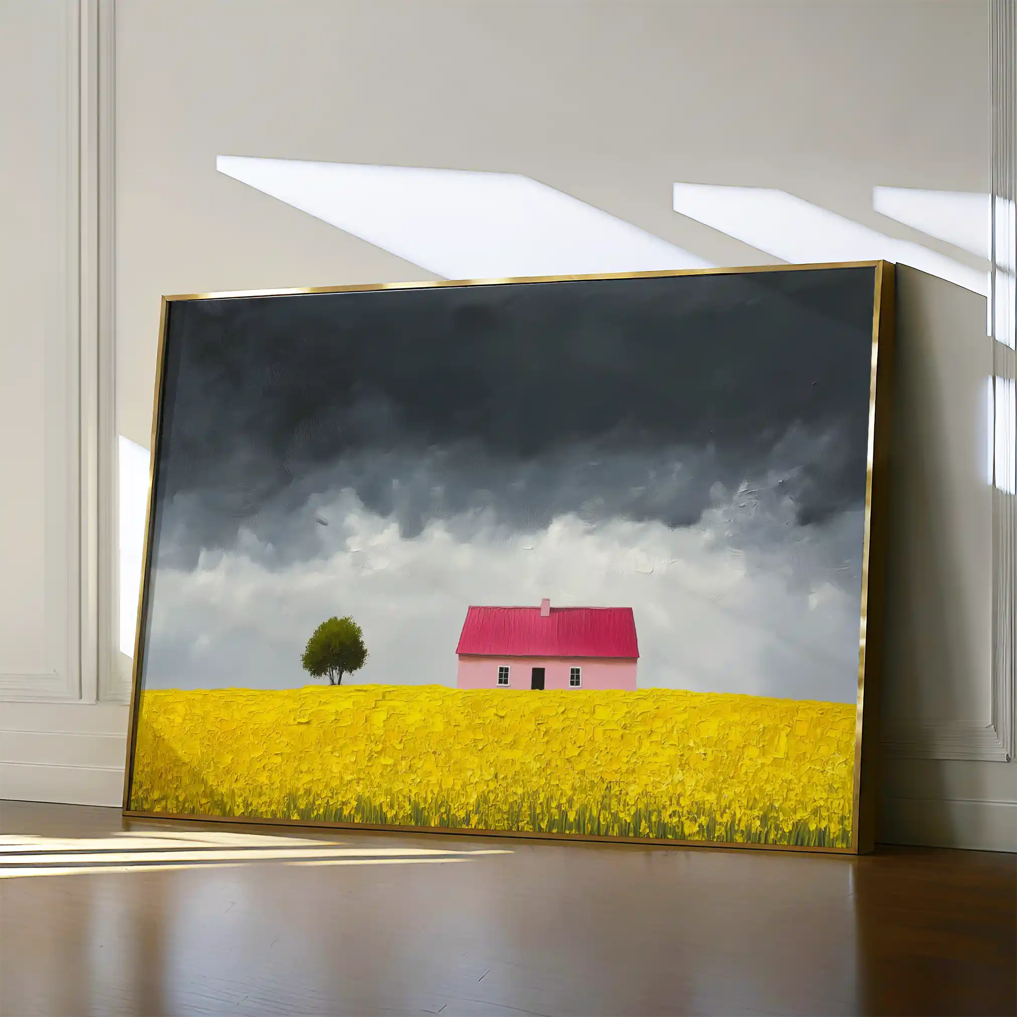 Landscape 412 Canvas Art 60 x 40 cm / Black
