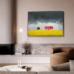 Landscape 412 Canvas Art 60 x 40 cm / Black