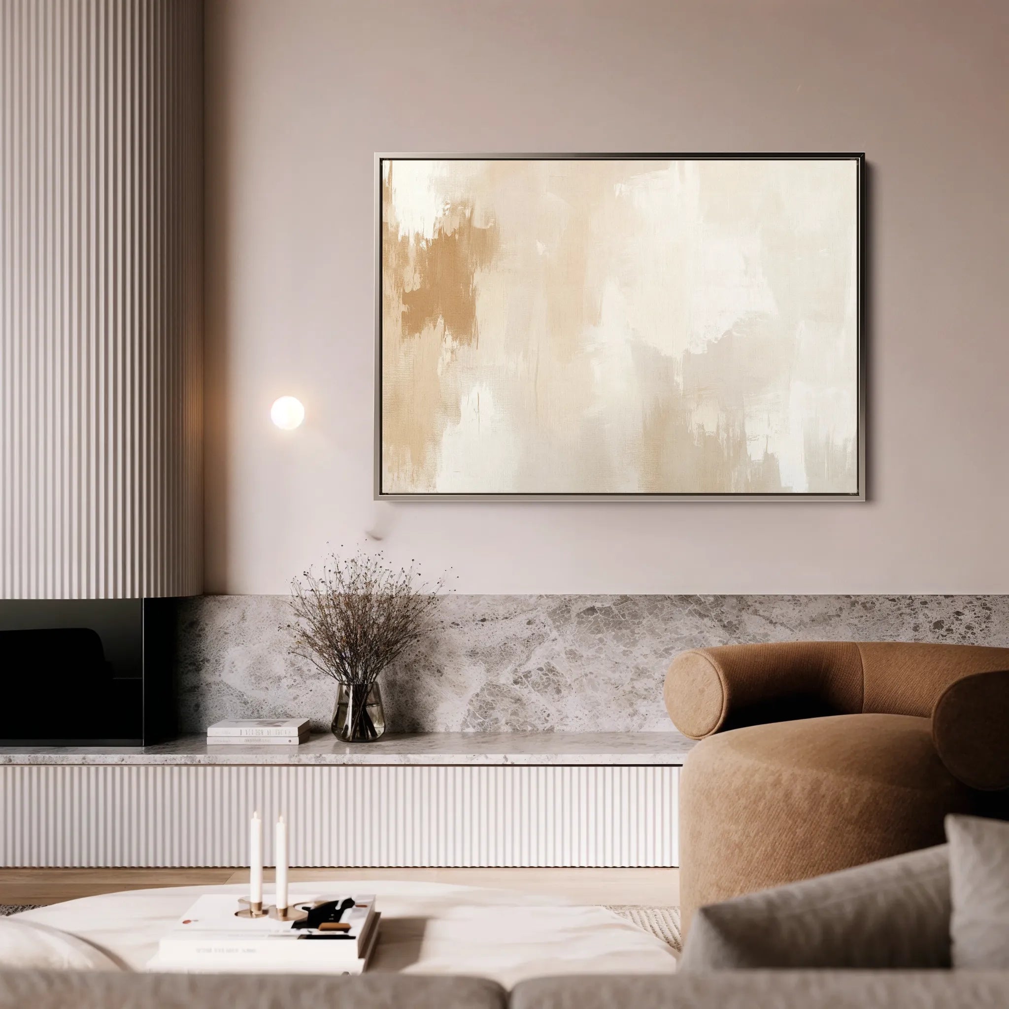 Abstract 413 Canvas Art 18" x 24" / 45 x 60 cm / Black
