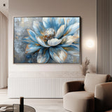 Floral 413 Canvas Art 18" x 24" / 45 x 60 cm / Black