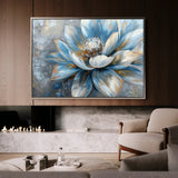 Floral 413 Canvas Art 18" x 24" / 45 x 60 cm / Black