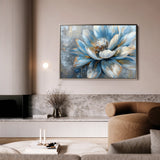 Floral 413 Canvas Art 18" x 24" / 45 x 60 cm / Black