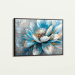 Floral 413 Canvas Art 18" x 24" / 45 x 60 cm / Black