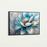 Floral 413 Canvas Art 18" x 24" / 45 x 60 cm / Black