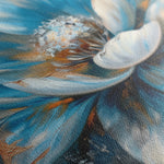 Floral 413 Canvas Art 18" x 24" / 45 x 60 cm / Black