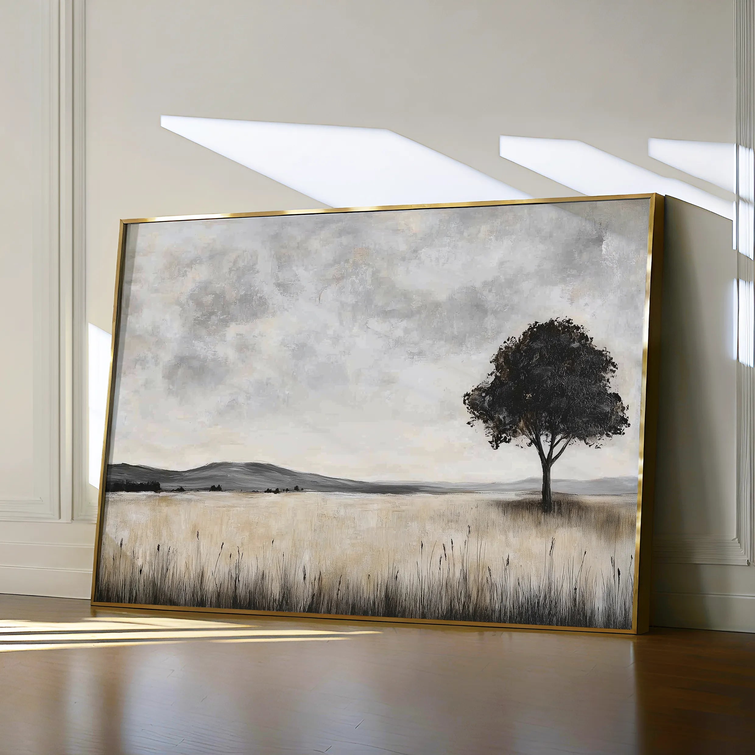Landscape 413 Canvas Art 18" x 24" / 45 x 60 cm / Black