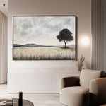 Landscape 413 Canvas Art 18" x 24" / 45 x 60 cm / Black