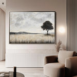 Landscape 413 Canvas Art 60 x 40 cm / Black