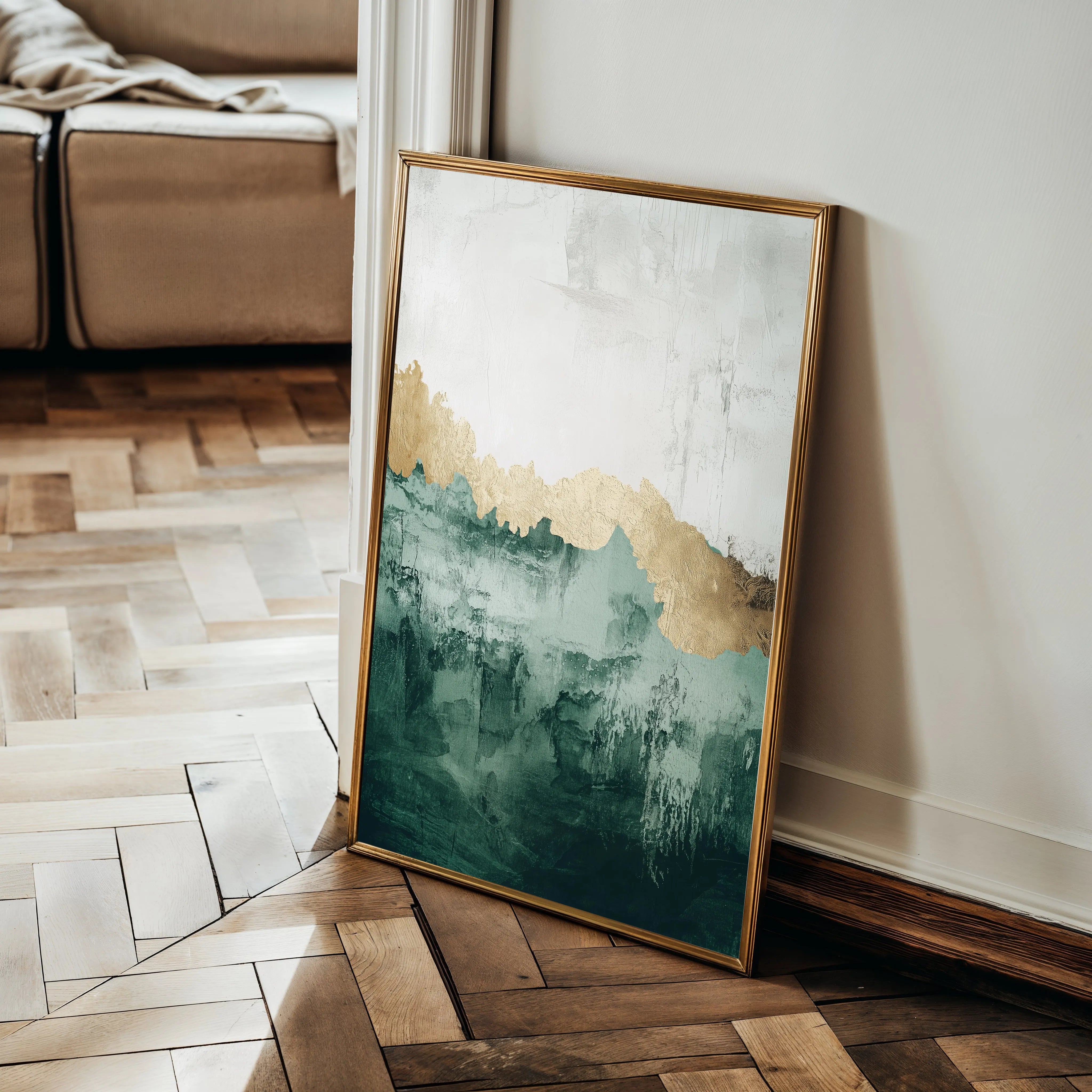 Abstract 414 Canvas Art 18" x 24" / 45 x 60 cm / Black