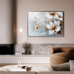 Floral 414 Canvas Art 18" x 24" / 45 x 60 cm / Black