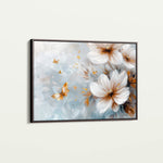 Floral 414 Canvas Art 18" x 24" / 45 x 60 cm / Black