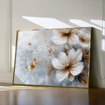 Floral 414 Canvas Art 60 x 40 cm / Black