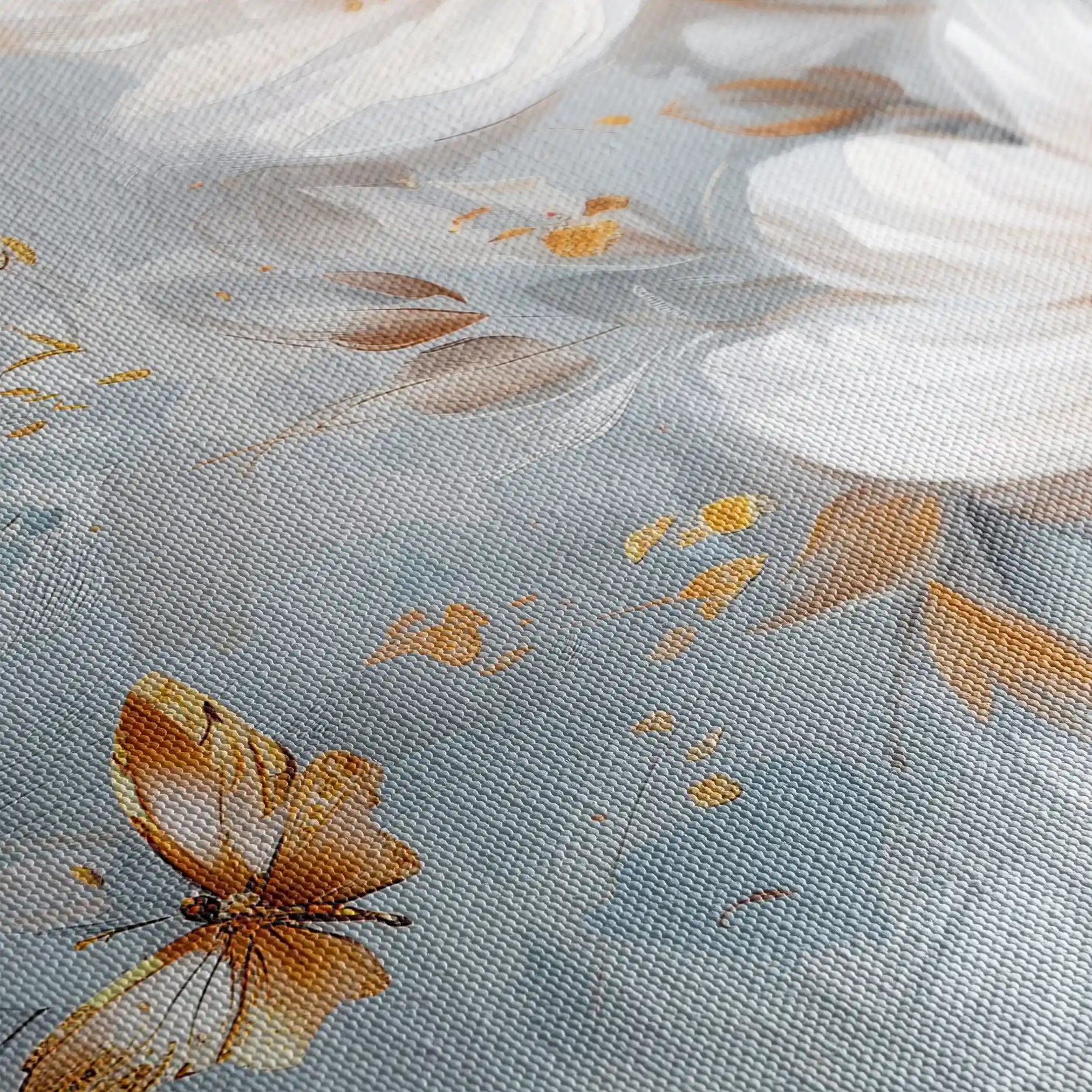 Floral 414 Canvas Art 60 x 40 cm / Black