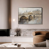 Landscape 414 Canvas Art 18" x 24" / 45 x 60 cm / Black